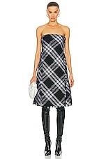 Burberry Strapless Dress in Monochrome, view 1, click to view large image.
