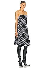 Burberry Strapless Dress in Monochrome, view 2, click to view large image.