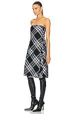 Burberry Strapless Dress in Monochrome, view 3, click to view large image.