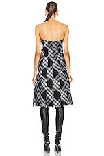 Burberry Strapless Dress in Monochrome, view 4, click to view large image.