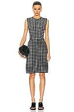 Burberry Sleeveless Mini Dress in Black Pattern, view 1, click to view large image.
