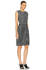 Burberry Sleeveless Mini Dress in Black Pattern, view 2, click to view large image.