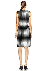 Burberry Sleeveless Mini Dress in Black Pattern, view 3, click to view large image.