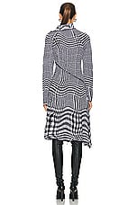 Burberry Long Sleeve Dress in Monochrome, view 4, click to view large image.