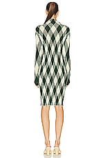 Burberry Long Sleeve Dress in Ivy Pattern, view 3, click to view large image.