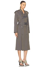 Burberry Trench Dress in Iron, view 2, click to view large image.
