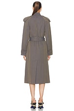 Burberry Trench Dress in Iron, view 3, click to view large image.