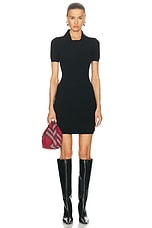 Burberry Polo Midi Dress in Black, view 1, click to view large image.