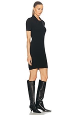Burberry Polo Midi Dress in Black, view 2, click to view large image.