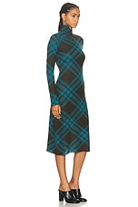 Burberry Turtleneck Midi Dress in Snug IP Check, view 2, click to view large image.