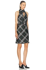 Burberry High Neck Mini Dress in Snug IP Check, view 2, click to view large image.