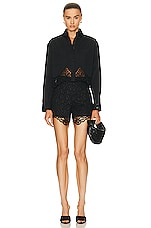 Burberry Lace Short in Black, view 4, click to view large image.