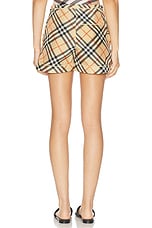 Burberry Silk Short in Sand IP Check, view 4, click to view large image.