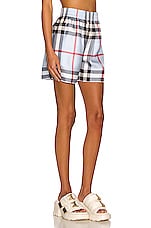 Burberry Tawney Short in Pale Blue IP Check, view 2, click to view large image.