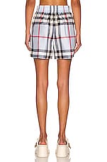 Burberry Tawney Short in Pale Blue IP Check, view 3, click to view large image.