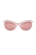 Burberry Oval Sunglasses in Pink, view 1, click to view large image.