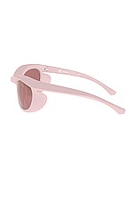 Burberry Oval Sunglasses in Pink, view 3, click to view large image.