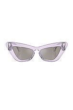 Burberry Cat Eye Sunglasses in Violet, view 1, click to view large image.