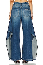 Burberry Baggy Jean in Deep Slate Blue, view 3, click to view large image.