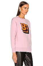 Burberry Kyra Sweater in Pale Candy Pink, view 2, click to view large image.