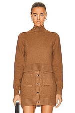 Burberry Brinley Sweater in Camel Melange, view 1, click to view large image.