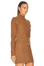 Burberry Brinley Sweater in Camel Melange, view 2, click to view large image.