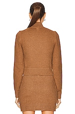 Burberry Brinley Sweater in Camel Melange, view 3, click to view large image.