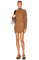 Burberry Brinley Sweater in Camel Melange, view 4, click to view large image.