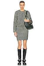 Burberry Fitted Cardigan in Ivy Pattern, view 4, click to view large image.
