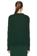 Burberry V Neck Cardigan in Ivy, view 3, click to view large image.