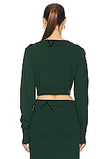 Burberry Crop Sweater in Ivy, view 3, click to view large image.
