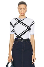 Burberry Knit Top in Black & White, view 1, click to view large image.