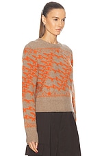 Burberry Crewneck Sweater in Linden & Orange, view 2, click to view large image.