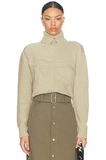 Burberry Turtleneck Sweater in Hunter, view 1, click to view large image.