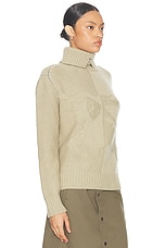 Burberry Turtleneck Sweater in Hunter, view 2, click to view large image.