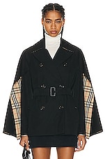 Burberry Trench Coat in Black, view 1, click to view large image.