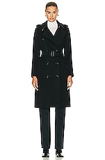 Burberry Kensington Trench Coat in Black, view 1, click to view large image.