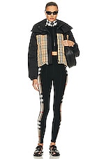 Burberry Puffer Jacket in Archive Beige IP Check, view 5, click to view large image.