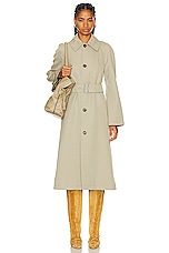 Burberry Trench Coat in Hunter, view 1, click to view large image.