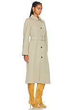 Burberry Trench Coat in Hunter, view 2, click to view large image.