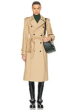 Burberry Trench Coat in Flax, view 1, click to view large image.