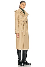 Burberry Trench Coat in Flax, view 2, click to view large image.