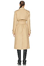 Burberry Trench Coat in Flax, view 3, click to view large image.