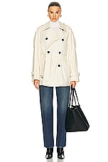 Burberry Belted Coat in Calico, view 5, click to view large image.