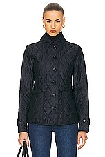 Burberry Fernleigh Button Up Jacket in Midnight, view 2, click to view large image.