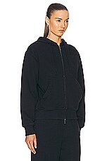Burberry Zip Up Jacket in Black, view 3, click to view large image.