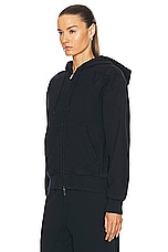 Burberry Zip Up Jacket in Black, view 4, click to view large image.