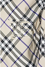 Burberry Crop Reversible Jacket in Lichen IP Check, view 8, click to view large image.