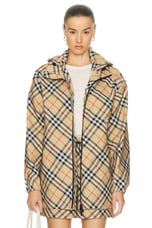 Burberry Long Sleeve Jacket in Sand IP Check, view 1, click to view large image.