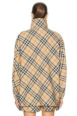Burberry Long Sleeve Jacket in Sand IP Check, view 5, click to view large image.